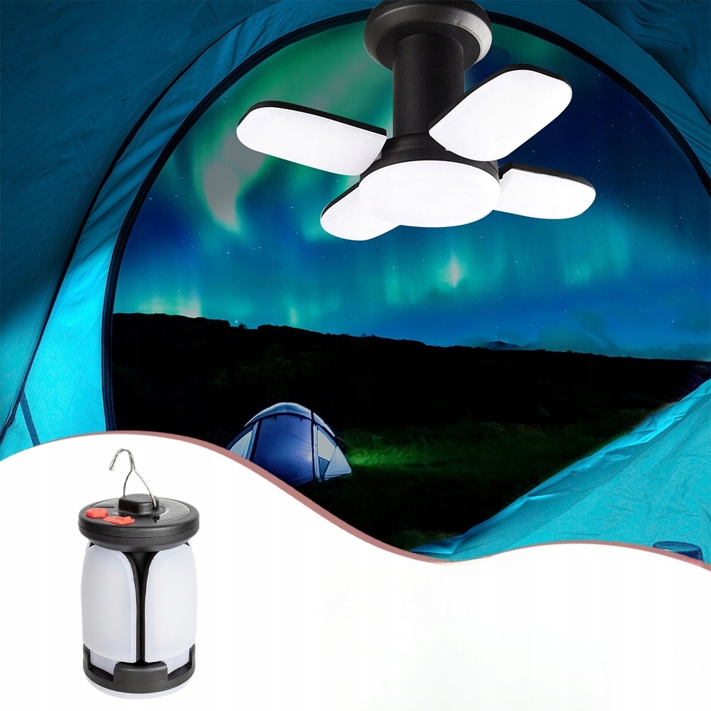 SŁONECZNA LAMPA DO NAMIOTU LED LAMPA KEMPINGOWA LAMPA AWARYJNA Model 13571435