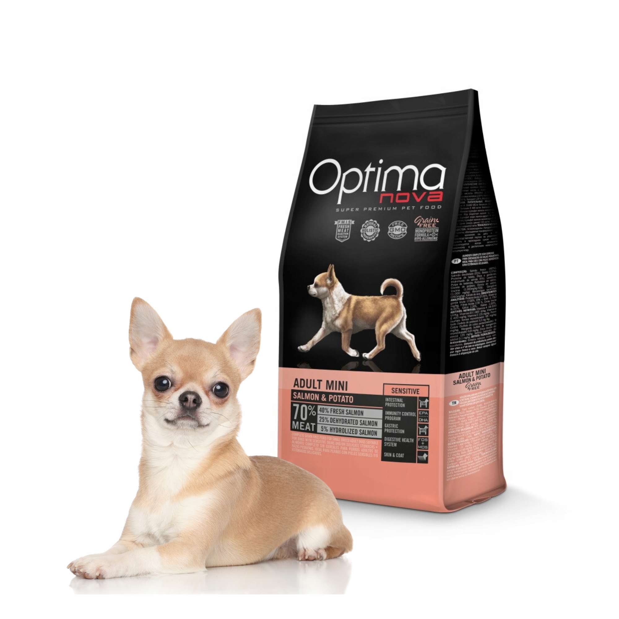 Optimanova Adult Mini Sensitive Salmon with Potato 2kg