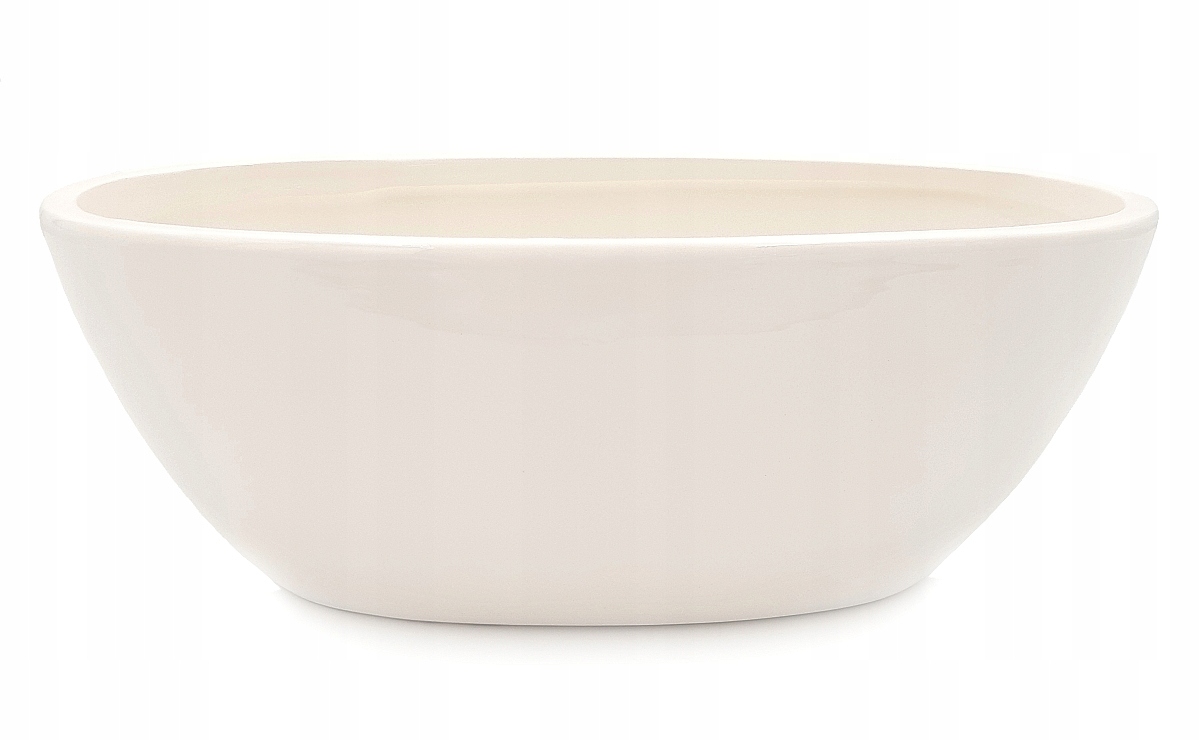 Держатель для цветочного горшка керамический белый современный 29 см