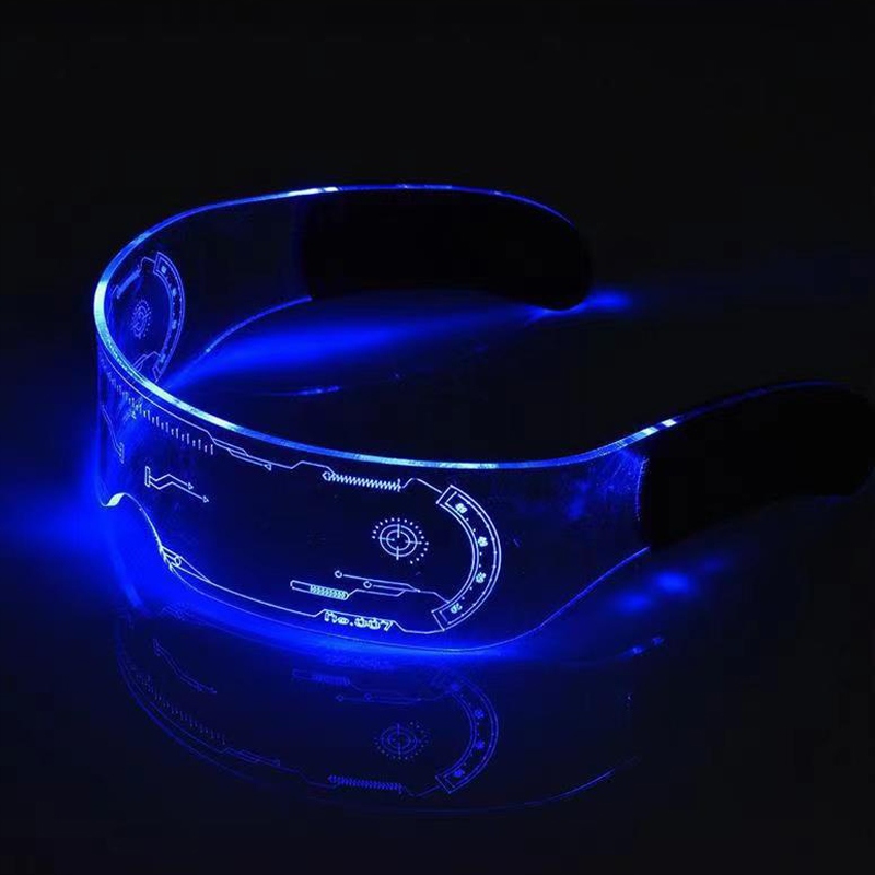 OKULARY LED PODŁUŻNE ŚWIECĄCE NA IMPREZĘ KARNAWAŁ Marka inny