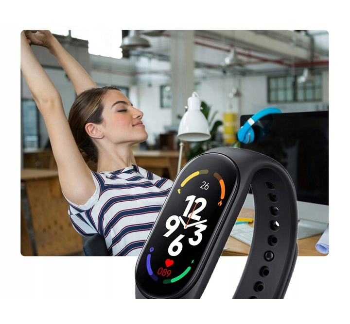 SMARTBAND M7- MIX OPASKA PULSOMETR SMARTWATCH X Funkcje pomiar tętna przebyty dystans spalone kalorie inne