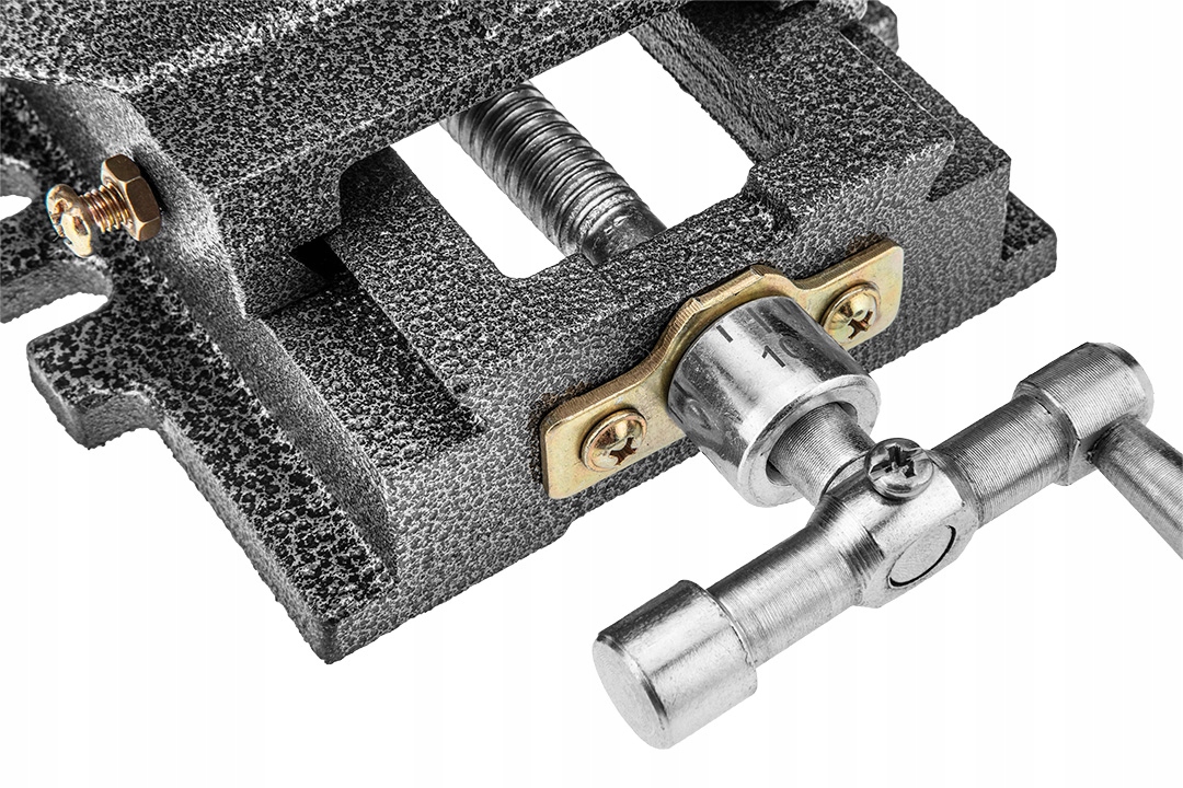 Imadło maszynowe krzyżowe dwuosiowe 100 mm Waga urządzenia 8 kg