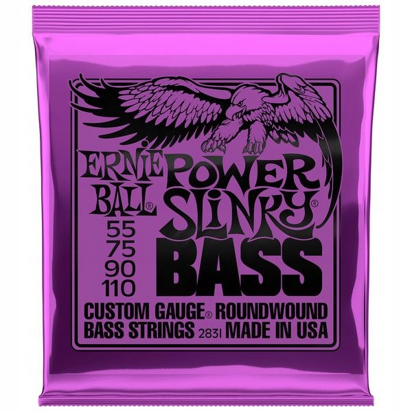 Ernie Ball 2831 Struny Do Gitary Basowej 4-STRUNOWEJ 55-110 Power Slinky