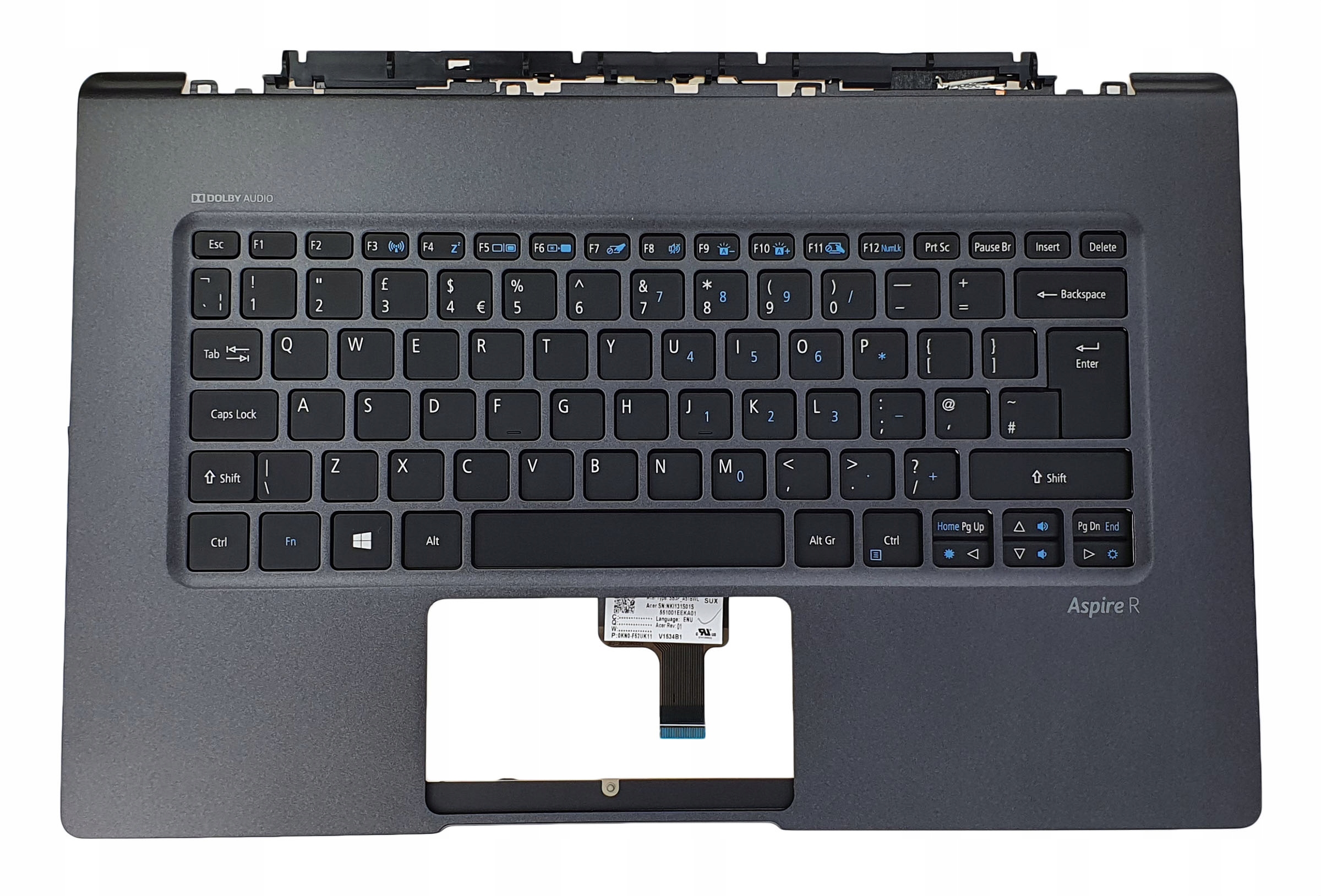 Nové Pouzdro Klávesnice Pro Notebook Acer Aspire R7-372 R7-372T Anglická Uk