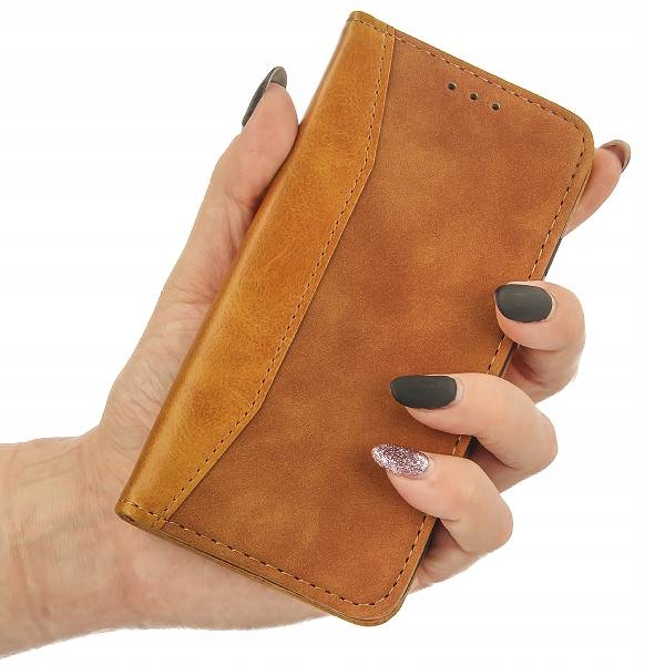 

Etui Magnet Klapka Portfel Skóra Brąz do Iphone 11
