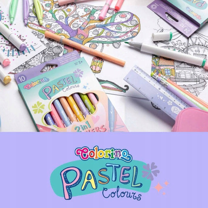 ZAKREŚLACZE DO ROBIENIA NOTATEK PASTELOWE PISAKI Kolor Wielokolorowy