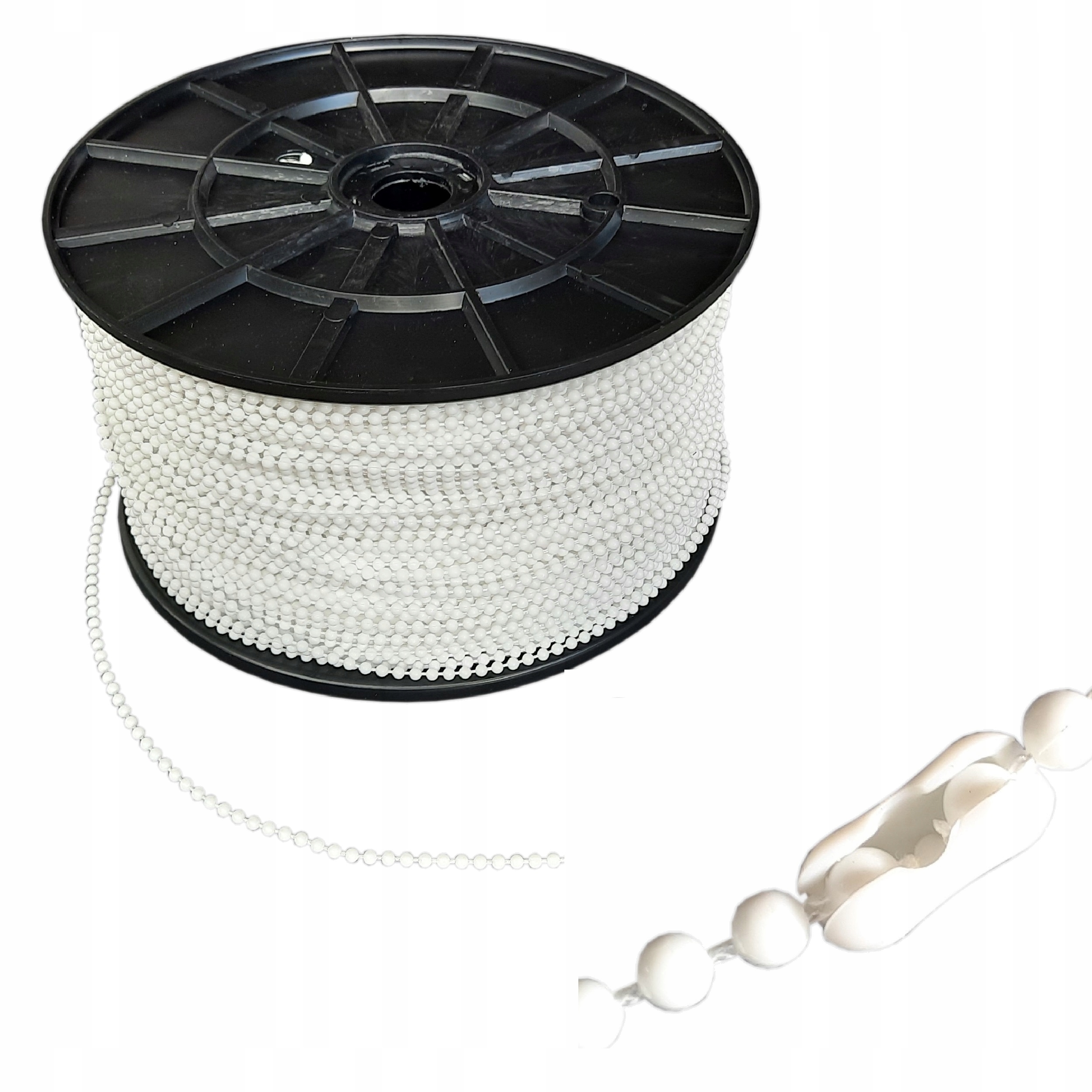 

Kulkowy Łańcuszek Do Rolet Koralik 3mm 10m+ŁĄCZNIK