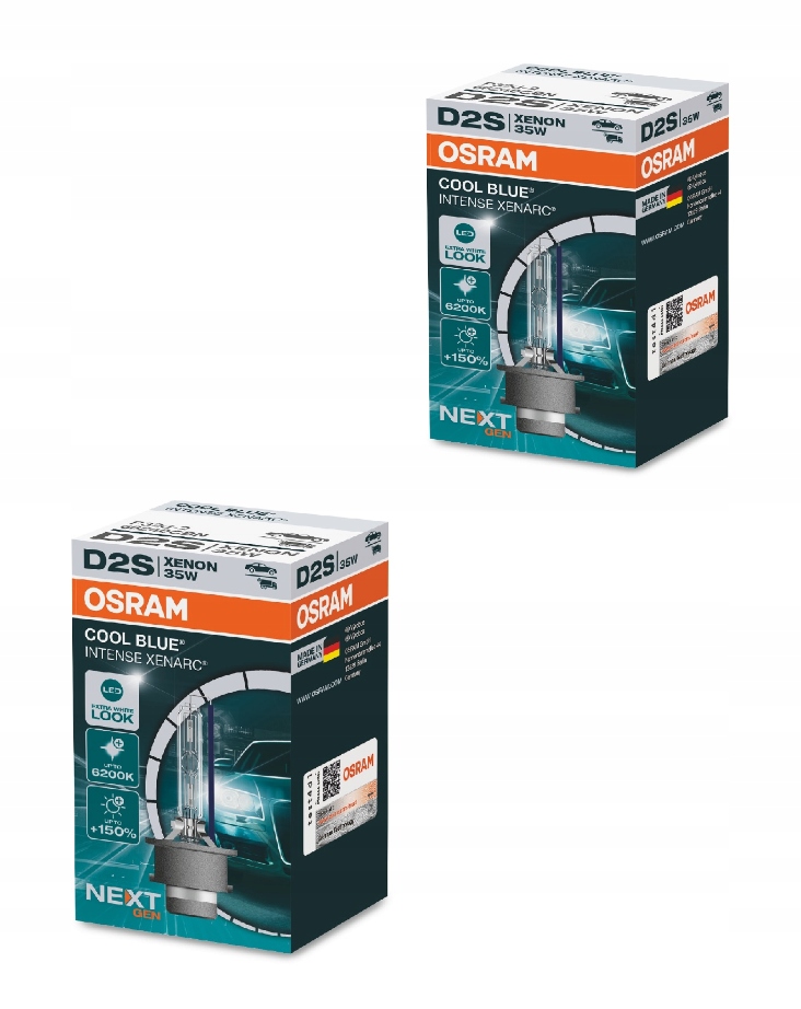 

D2S 35W Cool Blue Intense Next 6000K 2SZT Osram