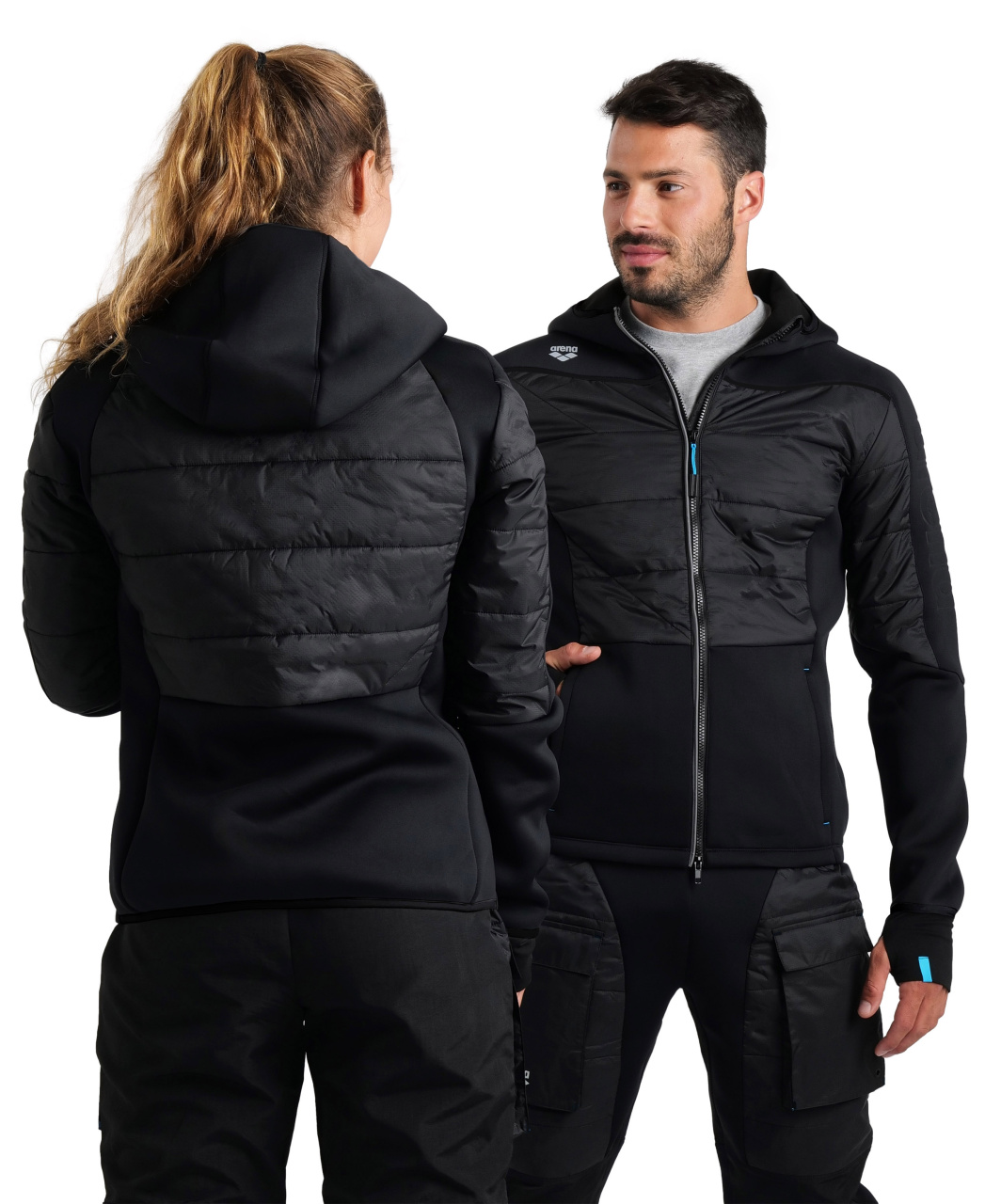 Bunda Arena Team Hooded Jacket Black M