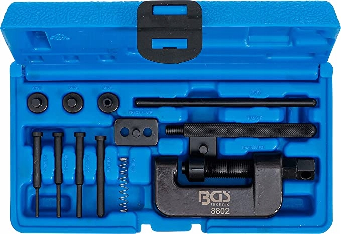 Przyrząd do nitowania do łańcuchów motocyklowych Zasilanie ręczne