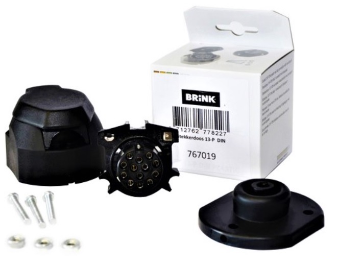 Brink gniazdo zasilania 13 Pin do haka Thule przyczepka wtyczka 767019