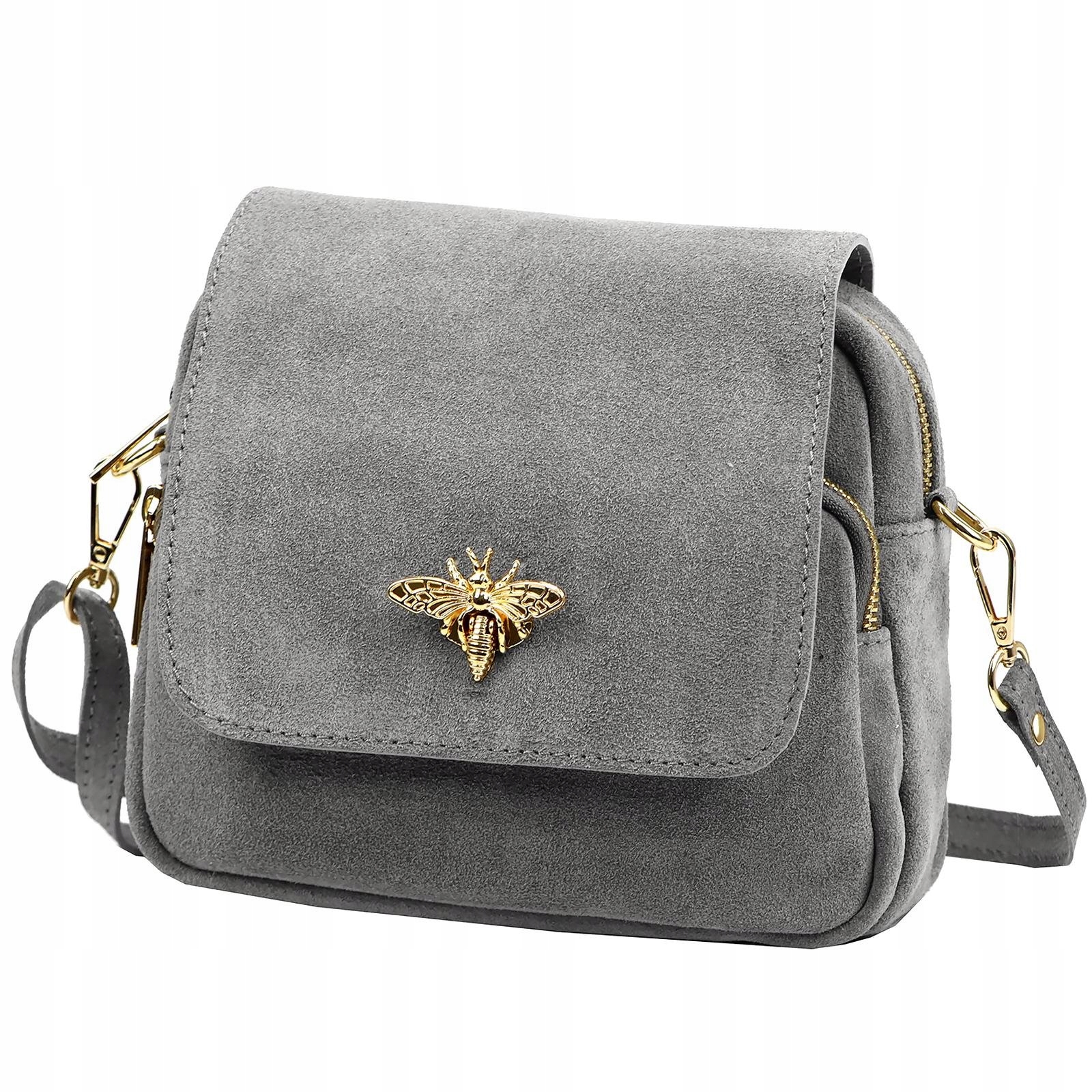 Dámská kabelka přes rameno semišová šedá přes rameno Luka