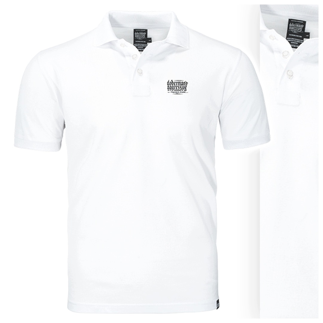 pánská polokošile Dobermans Aggressive Basic Logo TSP357 bílé XL