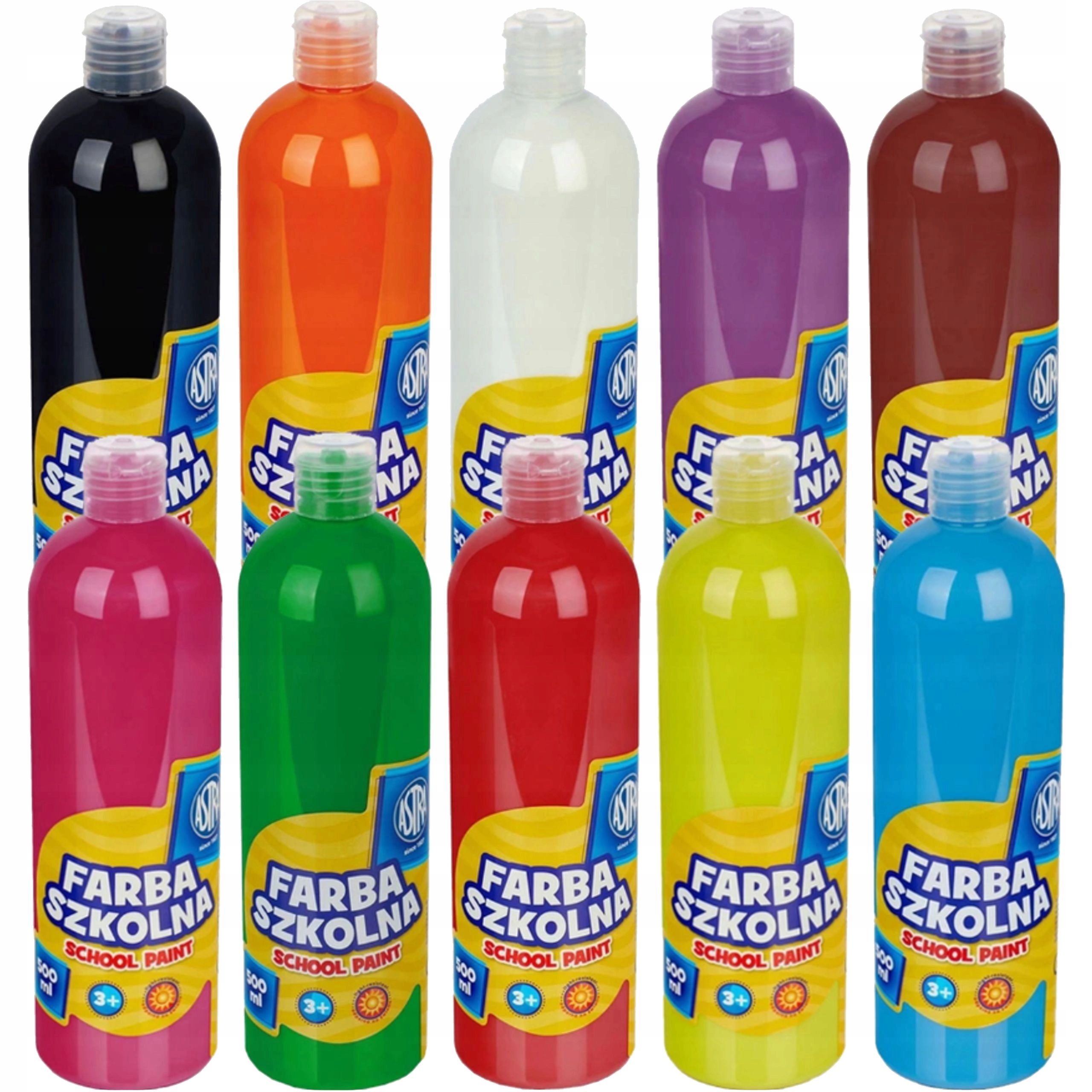 

Farba Plakatowa 500ml Astra Zestaw 10 Kolor Farby
