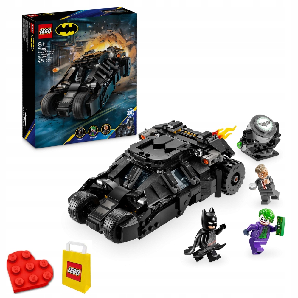 Lego DC Heroes 76303 Batmanův tumbler versus dvě tváře a Joker
