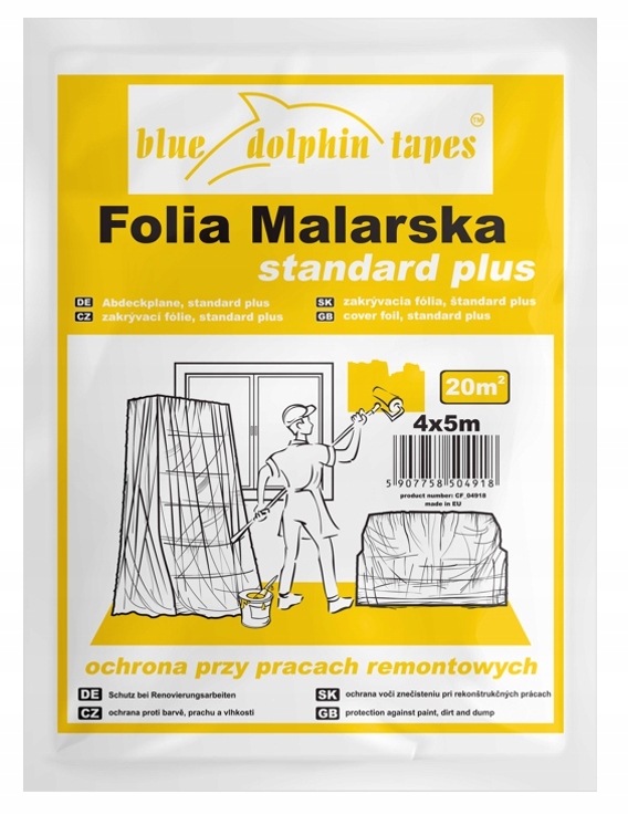 

Folia Malarska Standard Plus Blue Dolphin 4M X 5M