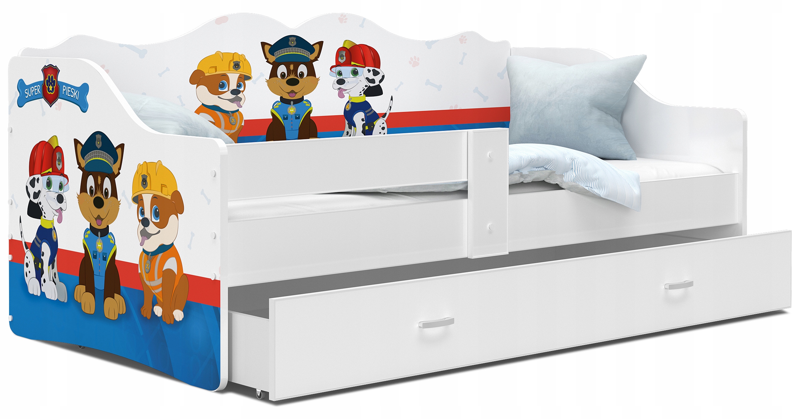 

Łóżko dziecięce 180x80 szuflada materac Neli