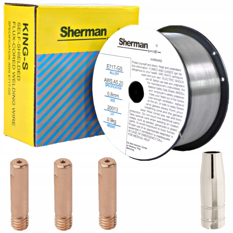 

Drut Spawalniczy samoosłonowy 0,8mm FLUX-bezgazowy