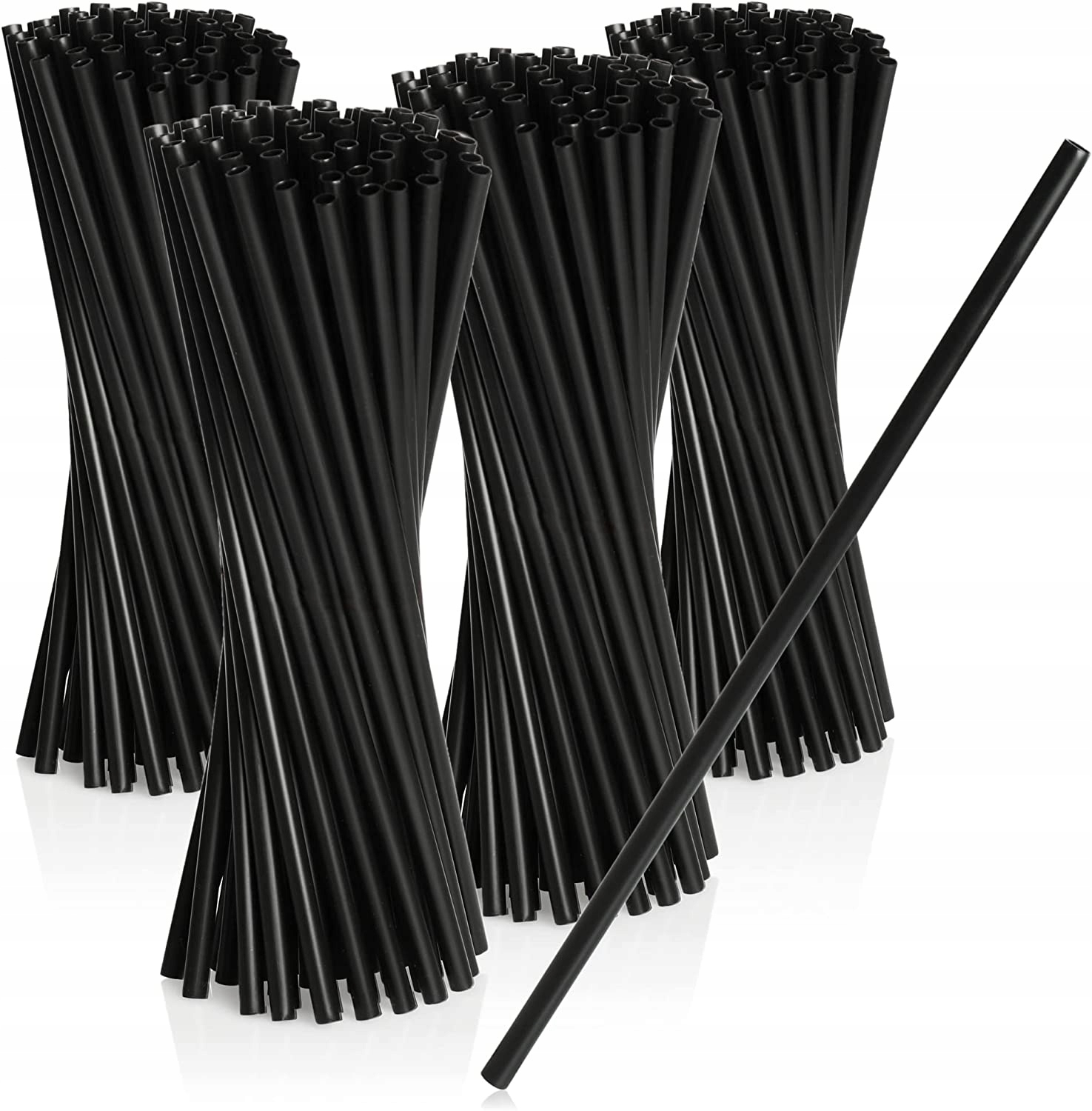 

Słomki, rurki, Jumbo 240x8 mm 500 szt. czarne