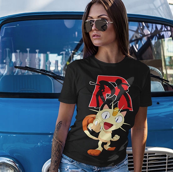 

Koszulka Damska Pokemon Team R Meowth