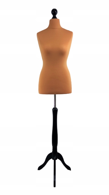 Krejčovský figurín 38 M Karamel stojan černý dřevo