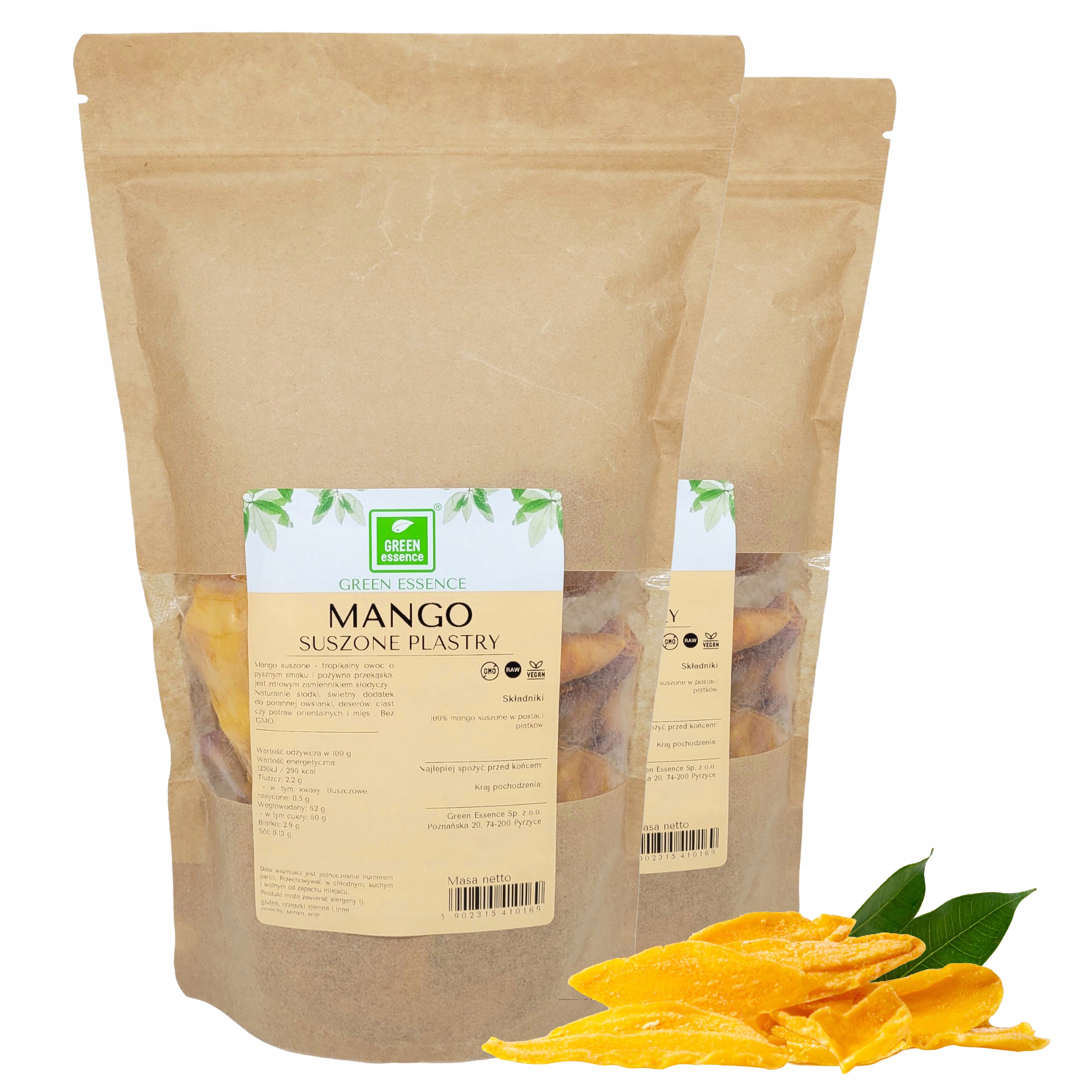 Levně Mango Sušené vločky Bez Cukru 1 kg Lahodná Svačinka