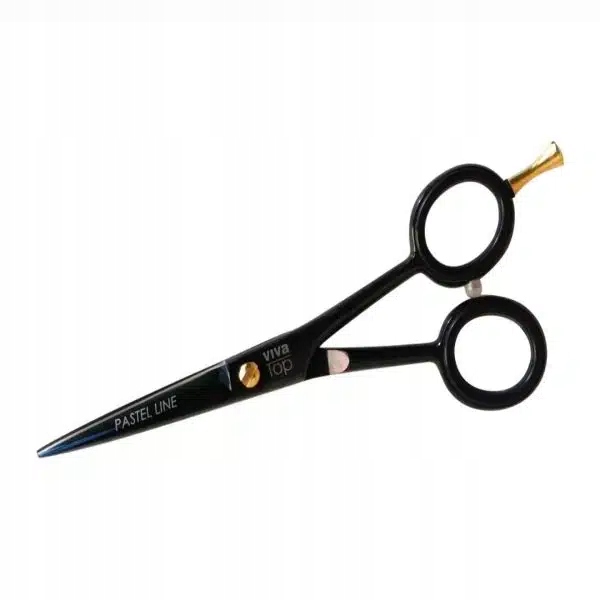 Nożyczki fryzjerskie Viva Top Pastel Pastell Line Black Czarne Scissors