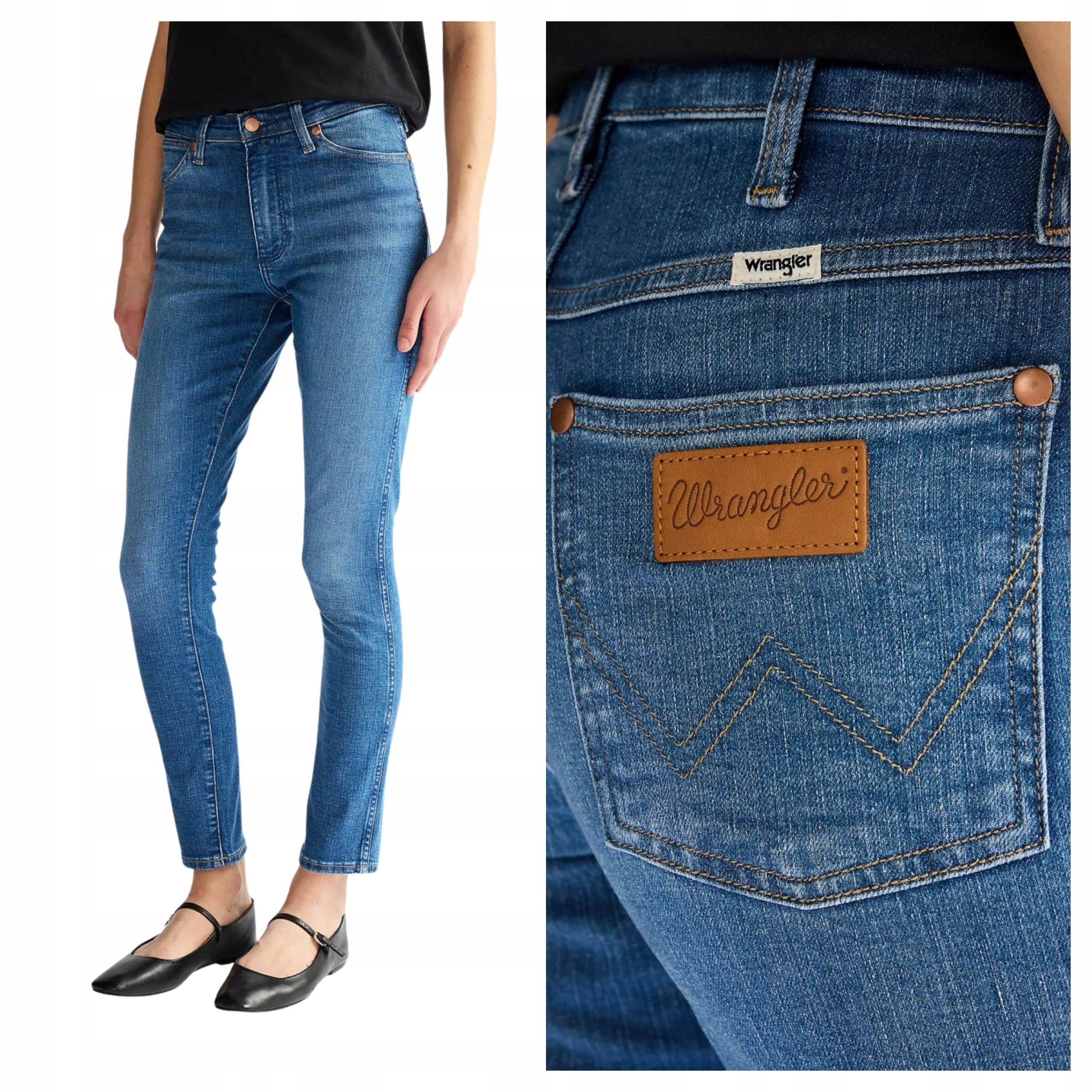 Dámské džínové kalhoty Wrangler Sienna Rebel Blue W28 L30