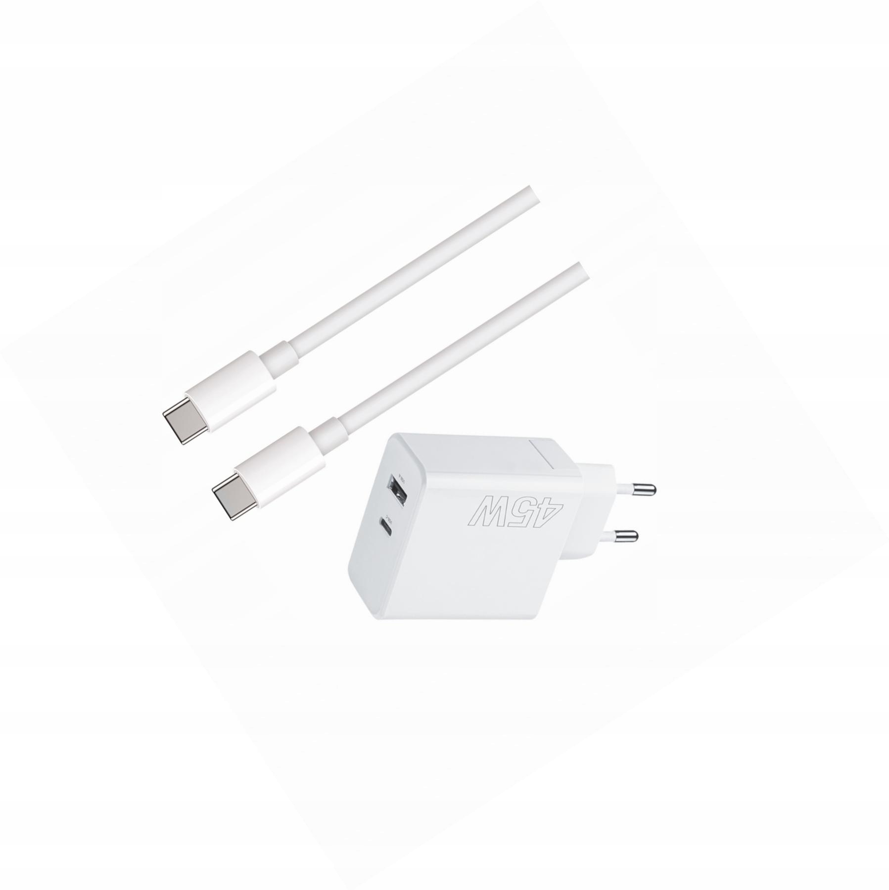 Szybka ładowarka 45W z kablem 1m 2 wejścia do Xiaomi Redmi Note 9 Pro 5G