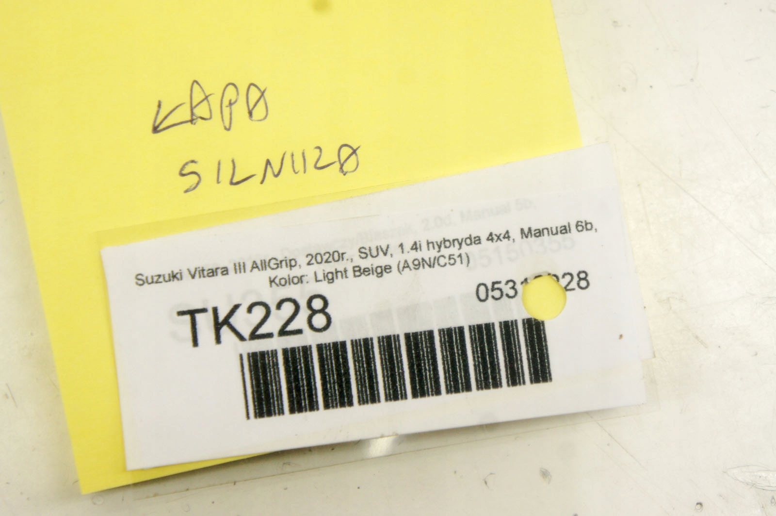 TK228 suzuki VITARA III 1.4и лапа кронштейн Двигателя