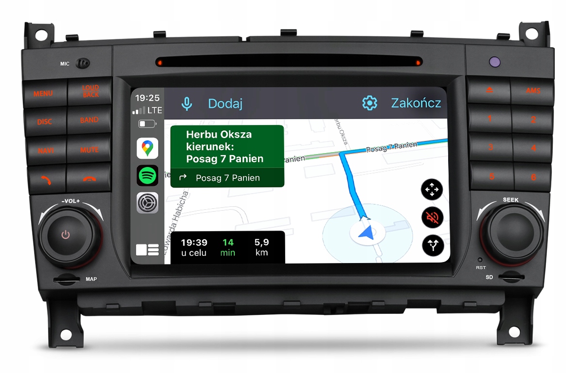 MERCEDES W203 W209 CLK W463 NAJNOWSZY ANDROID CARPLAY RADIO NAWIGACJA ...