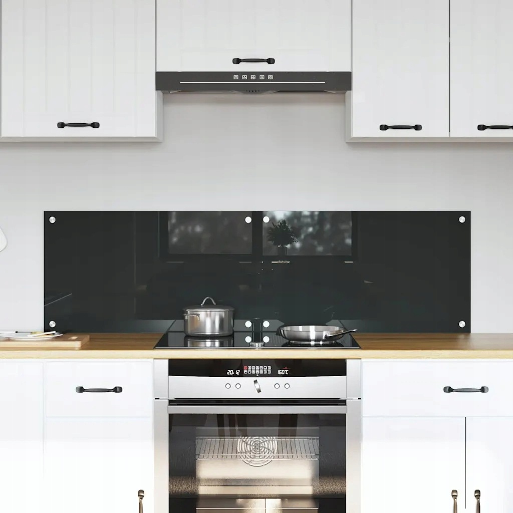 vidaXL Kuchyňský obklad 2 pcs Tmavě šedá 70 x 40 cm tvrzené sklo
