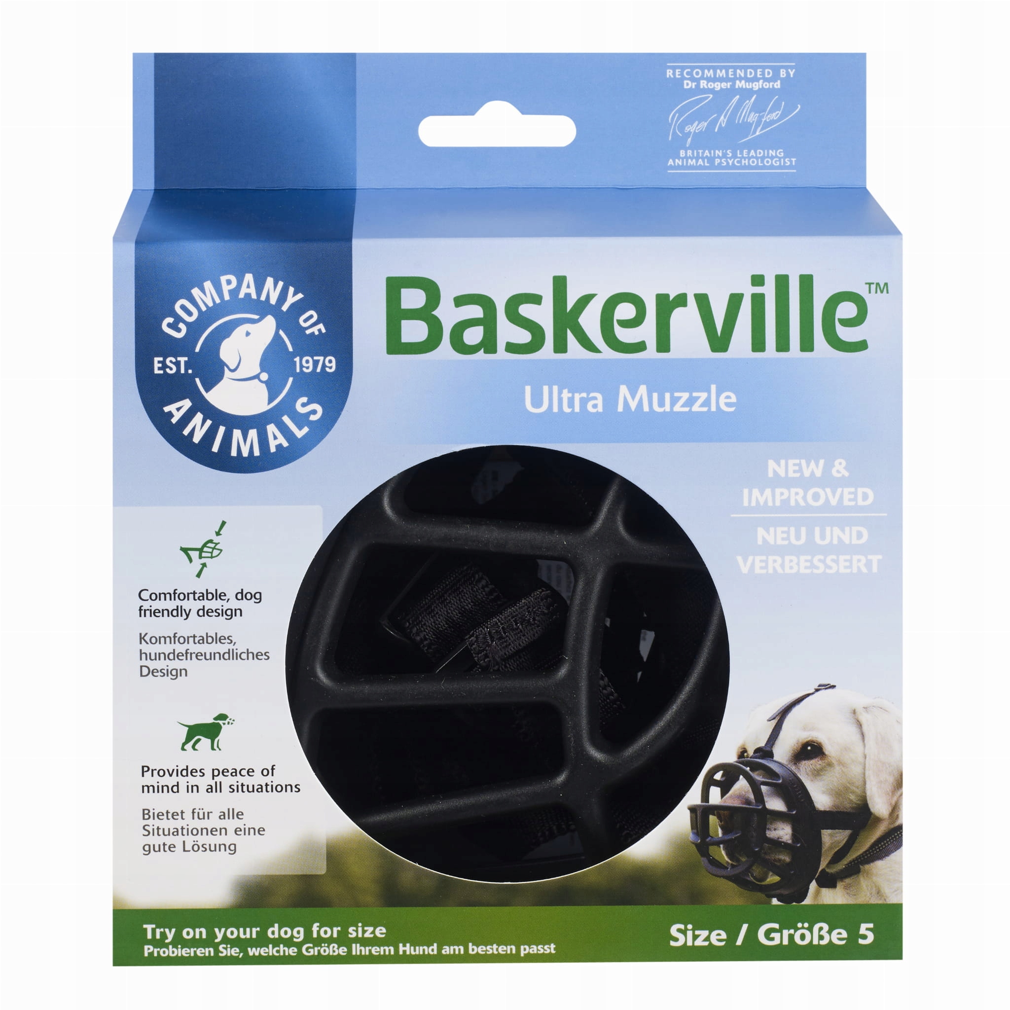 Levně Náhubek Baskerville Ultra Muzzle velikost 5, černý