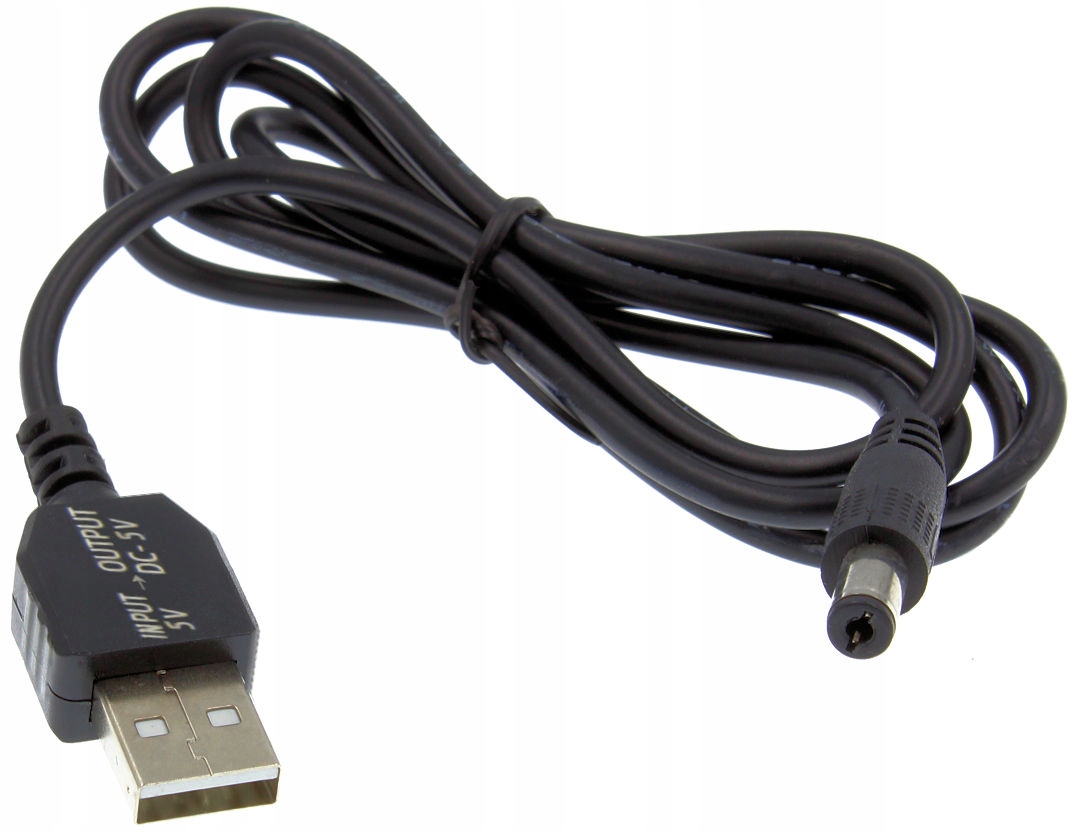

Adapter Przetwornica Usb Wtyk DC 5.5x2.1mm 5V-5V