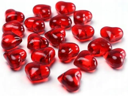 

Kryształowe Serduszka Serca Serce Walentynki 30szt