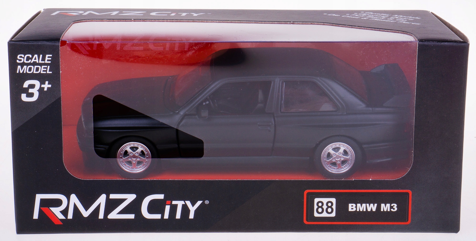 BMW M3 E30 MODEL METALOWY RMZ 1:32/39 CZARNY MAT EAN (GTIN) 5905422111387