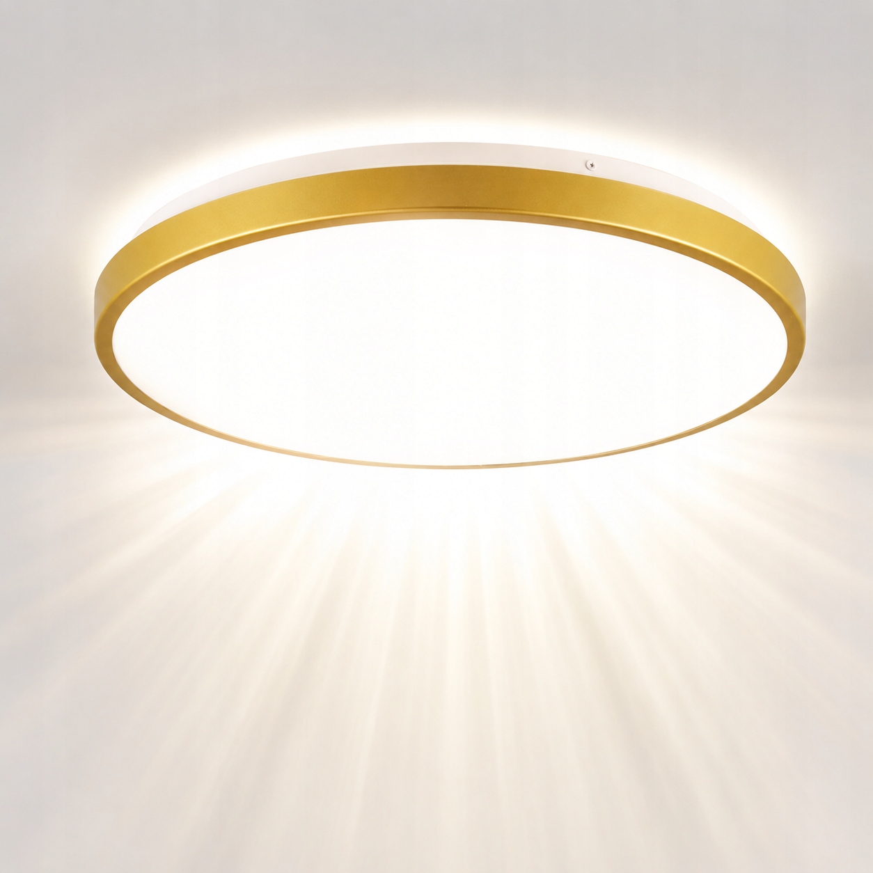 Lampa Sufitowa Led Plafon Oprawa Panel 24W 2500lm 4000K 40cm Złoty Kern
