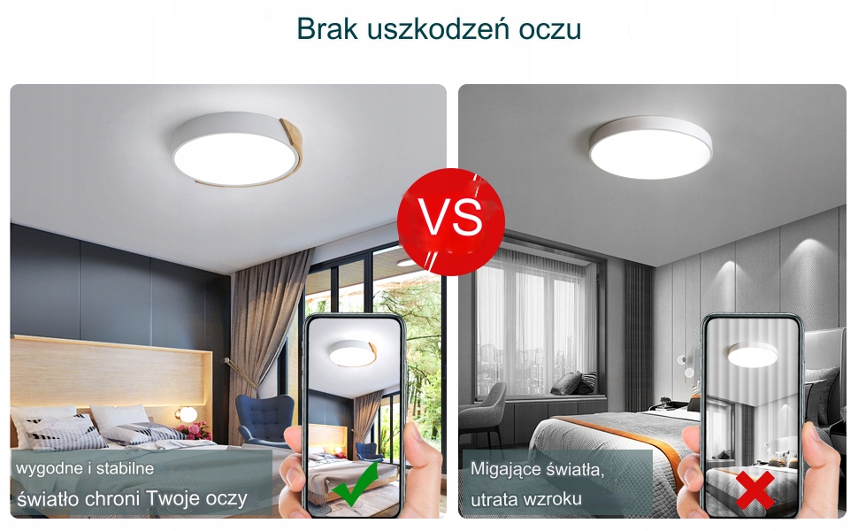 LAMPA SUFITOWA PLAFON LED OKRĄGŁE DREWNO 24W 6000K Rodzaj gwintu zintegrowane źródło LED