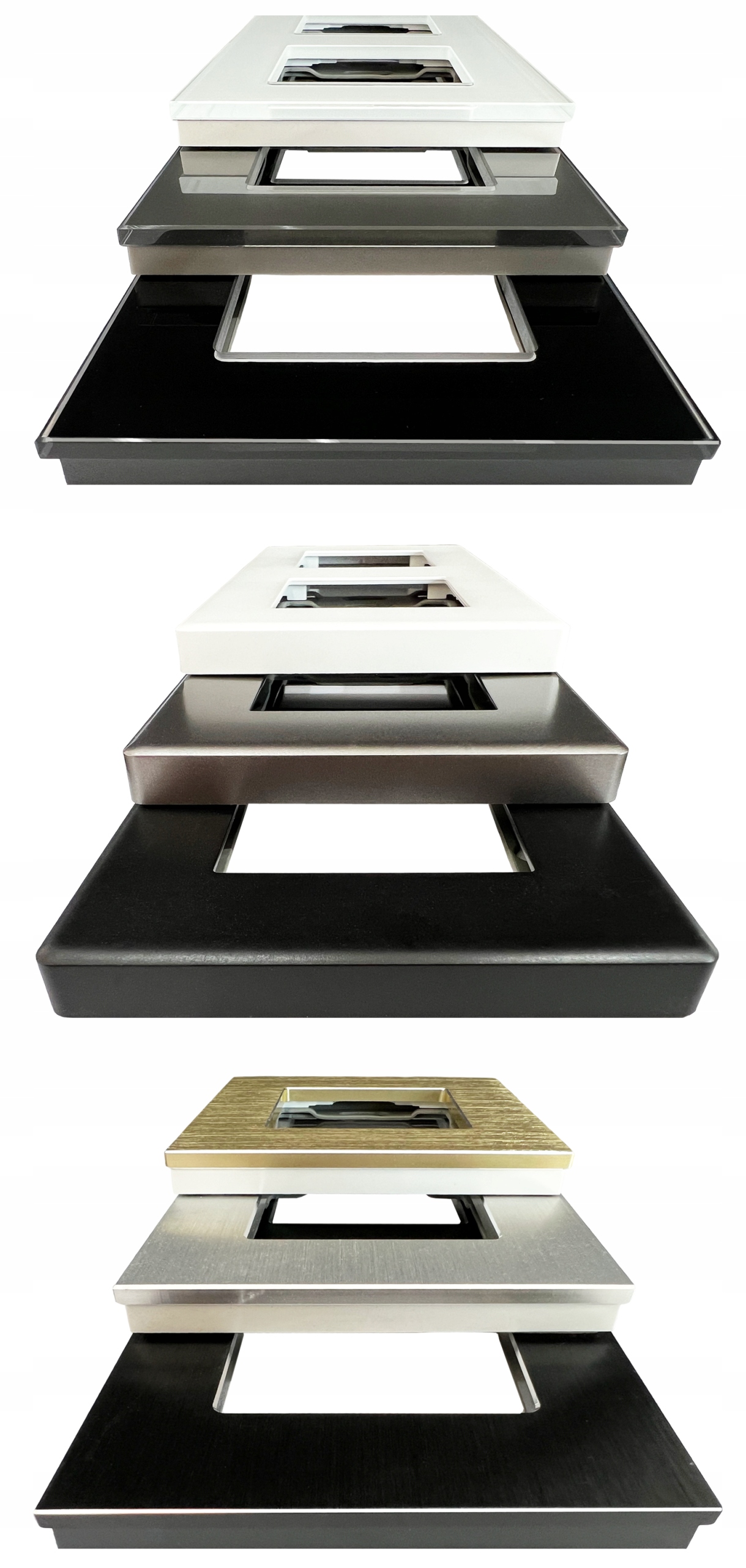 Modul Zásuvka s Bolcem Šedá +USB nabíječka C+C 20W pro Rámečky MIUUN Počet zásuvek 1 ks 3 ks