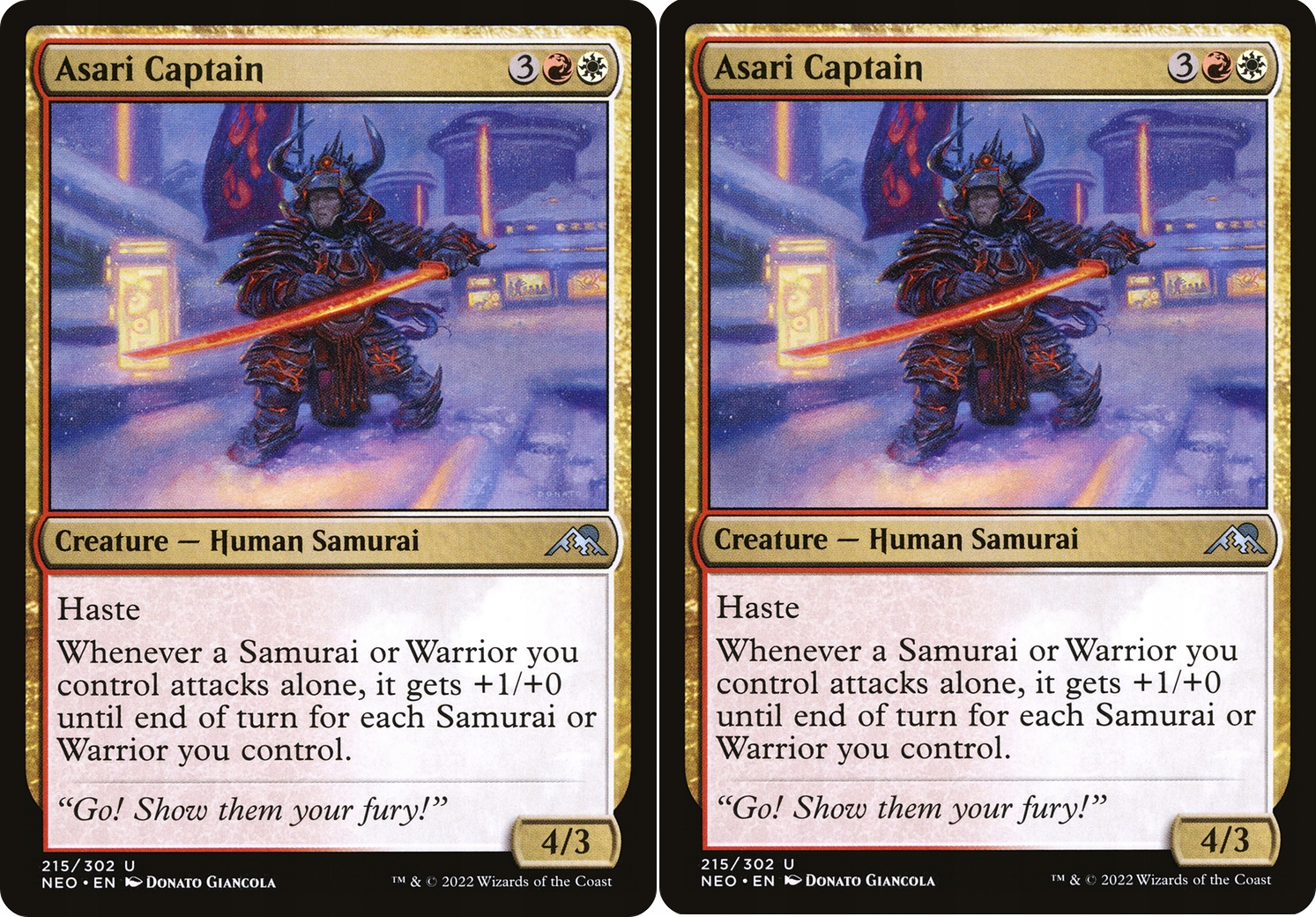 Mtg Asari Captain x2 (neo) Nm