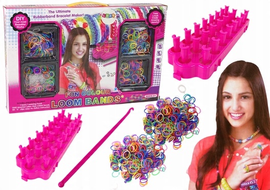 

Zestaw Do Robienia Bransoletek Gumki Loom Bands
