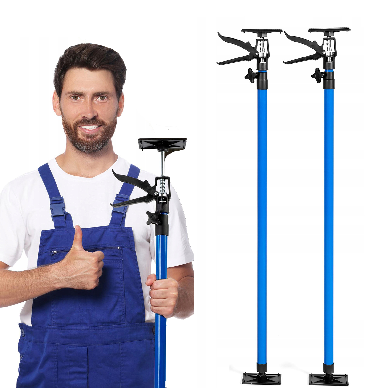 2x Teleskopická Stropní Podpěra Rozpěrka Pro Desky Gk 115-290 cm