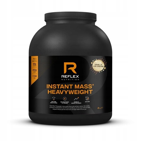 Reflex Nutrition Instant Mass Heavyweight, Vanilková zmrzlina, 2000g