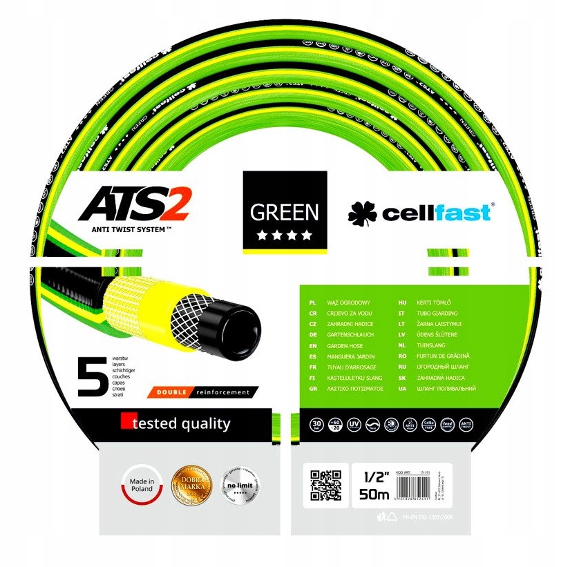 

Cellfast Wąż Ogrodowy Green ATS2 1/2" 50 m