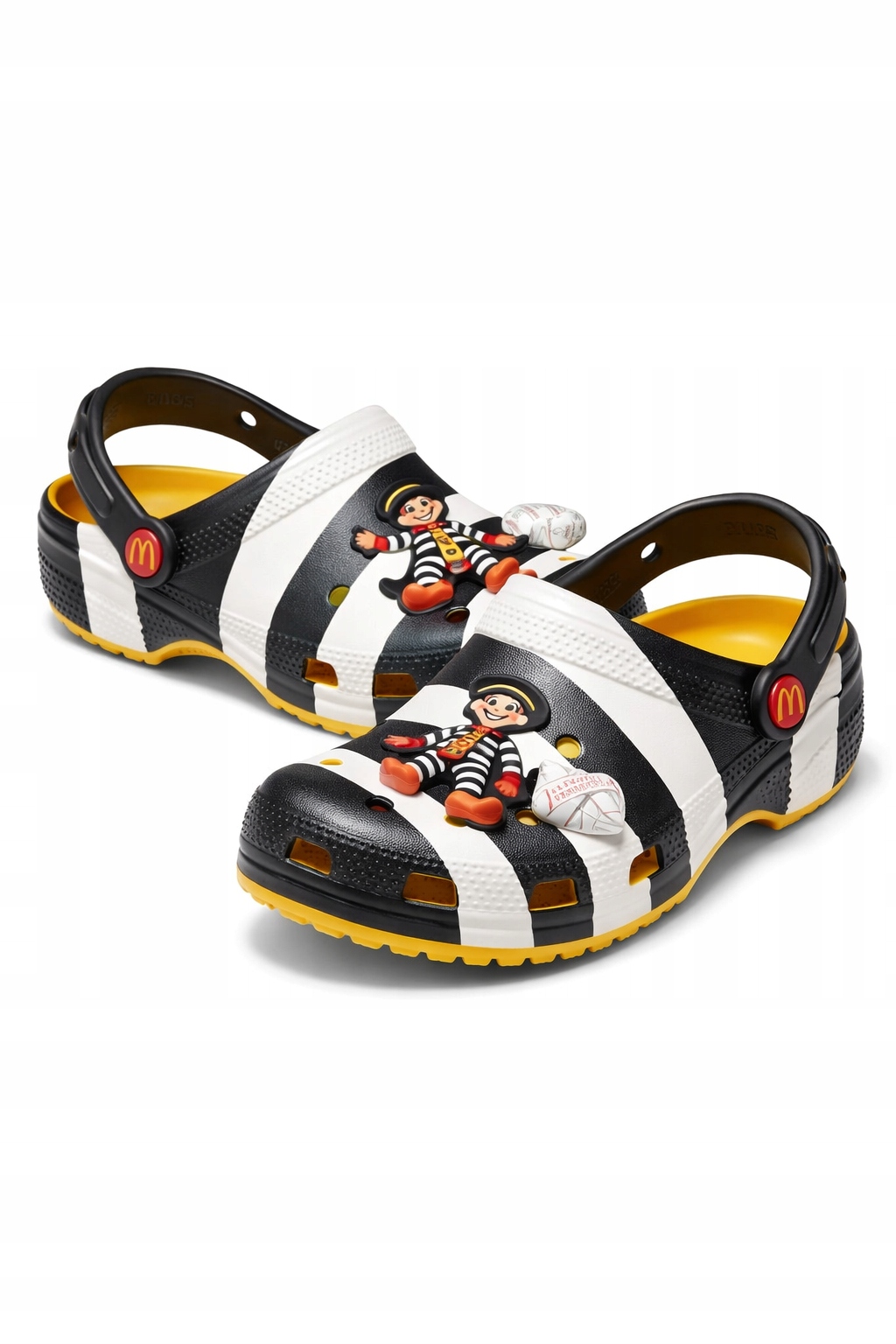 Crocs Vícebarevné Nazouváky S Ozdobou V Podobě Modelu Mcdonalds 46-47 I2D