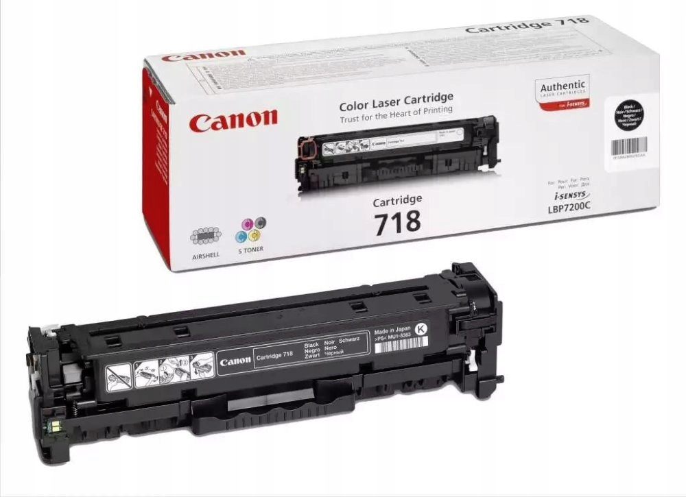 Canon toner CRG-718BK/ LBP-7200/ 7660/ 7680/ MF-80x0/ MF724/ 3500 strán/ Či