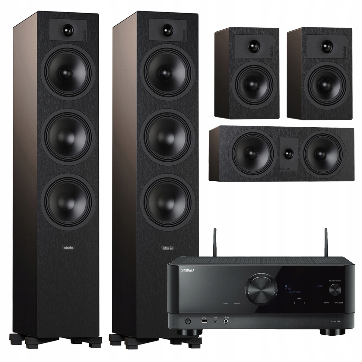 Indiana Line Tesi 6 2 7 Sada Reproduktorov Pre Domáce Kino Yamaha RX-V6A