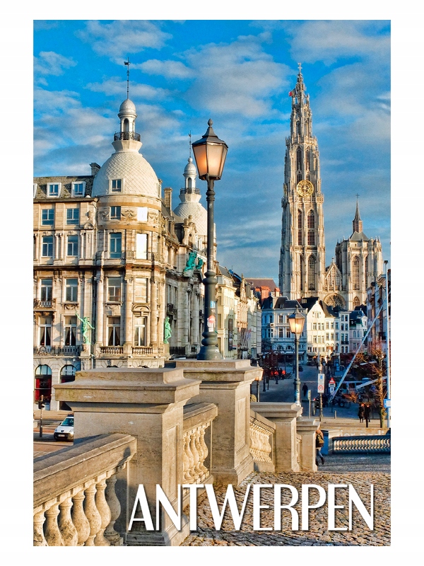 

Antwerpia Katedra- Budynek- Magnes na lodówkę