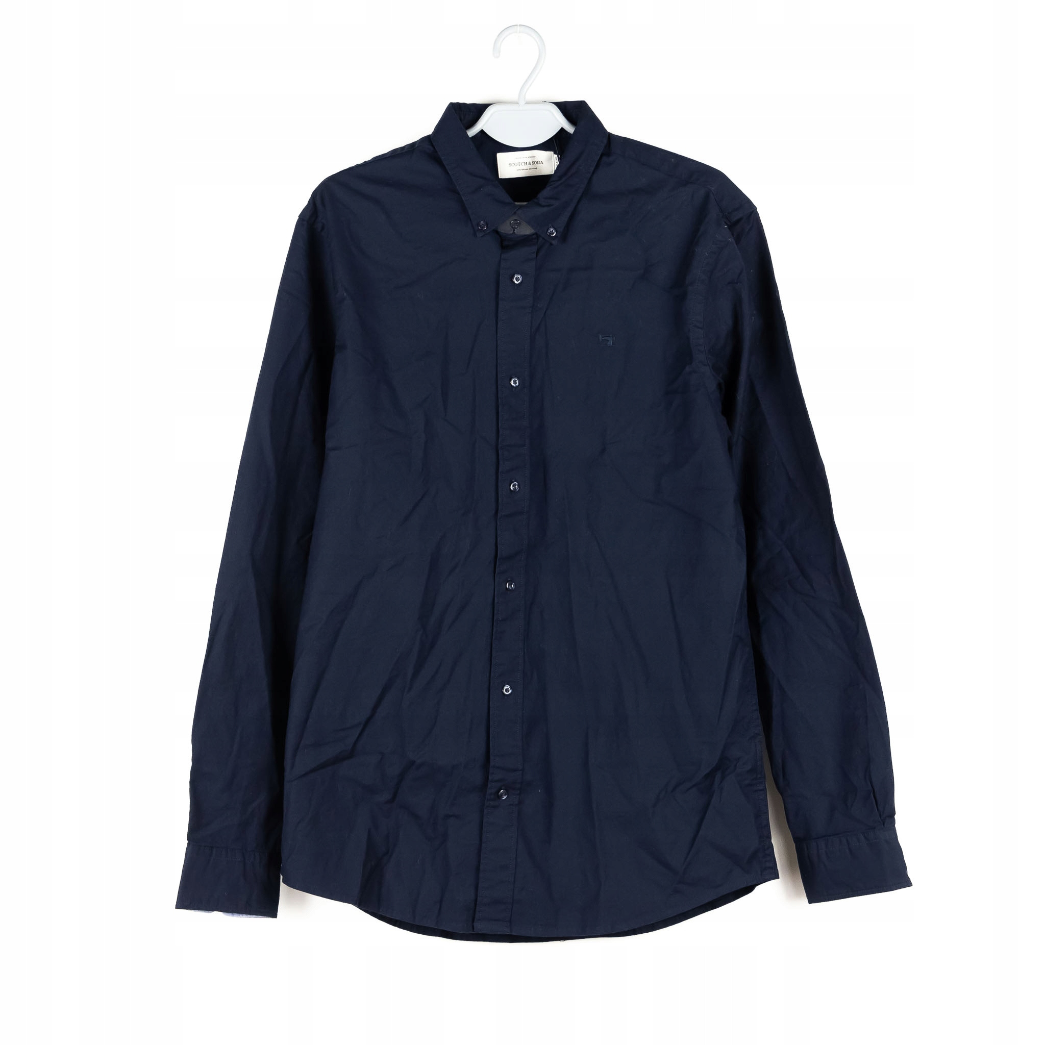 Pánská Košile Scotch&soda Tmavě Modrá Elegantní Dlouhý Rukáv M