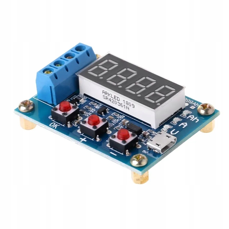 ZB2L3 – Tester pojemności akumulatora 18650